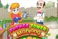 Odstráň všetky kvietkové dlaždice v tejto hre Tower Mahjong.