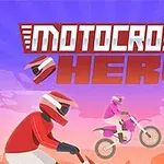 Ilustrácia jazdcov na motocykloch v pestrých farbách s veľkým nápisom v hornom rohu
