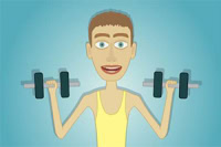 V hre Muscle Clicker je čas nabrať svaly!