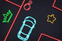 Vitajte v hre Neon Car Puzzle