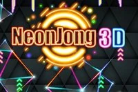 3D Mahjong v neónovom štýle