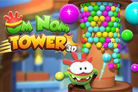 Pop, otáčaj a doby vežu v Om Nom Tower 3D – skvelé dobrodružstvo s bublinami