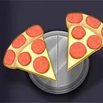 Dva kúsky pizze s pepperoni na tanieri na tmavom pozadí