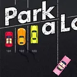 Nadpis s textom Park a Lot 3 nad tromi parkovanými autami rôznych farieb a štvrtým vozidlom, ktoré sa pohybuje k parkovisku