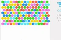 Hra Bubble Shooter s minimalistickým dizajnom