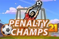 Pekná futbalová hra na penalty s rôznymi tímami