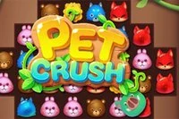 Veľmi návyková match-3 hra Pet Crush.
