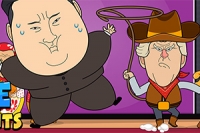 Hra Poke the President je ideálna na odbúranie stresu