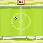 Ilustrácia futbalového ihriska s futbalovou loptou a skóre zobrazeným na vrchu