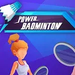 Dvaja animovaní badmintonoví hráči s raketami na farebnom pozadí