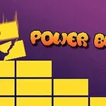 Žlté bloky na fialovom pozadí s textom POWER BLOCK v strede