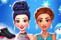 Vitajte v Princess Winter Ice Skating Outfits