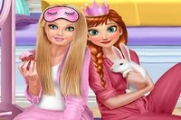 Dvorné princezny potrebujú tvoju pomoc na pyžamovej párty!