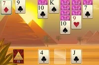 Pyramidová solitér hra s usporiadaním Klondike