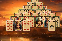 Pyramídový Solitaire v starovekom Egypte
