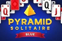 Vstúpte do sveta čísel v hre Pyramid Solitaire Blue!