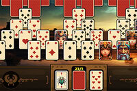 Zábavná hra Tripeaks Solitaire v starovekom Egypte