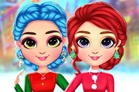 Vitajte v hre Rainbow Girls: Vianočné Oblečenia