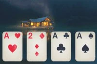Vo Refuge Solitaire triedime kôpky k 8 balíčkom uprostred