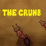 Mravce na hnedom pozadí s veľkým nápisom SAVE THE CRUMB