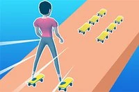 Dokážeš dosiahnuť cieľ v hre Skate Sky Roller?