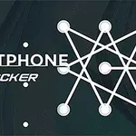 Na obrázku sú biele bodky spojené čiarami vedľa textu SMARTPHONE CRACKER na čiernom pozadí