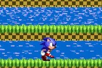 Pomôž Sonicovi bežať čo najďalej v retro hre Sonic