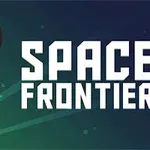 Ilustrácia rakety na tmavomodrom pozadí s nápisom Space Frontier