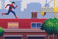Skáč po strechách a vyhýbaj sa prekážkam ako Spider-Boy