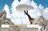 V Stick Soldier hráte ako vojak prekonávajúci série priepasťí na