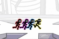 Stickman Party Electric je zábavná dobrodružná hra pre dvoch hráčov