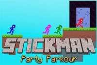 Hra Stickman Party pre 4 priateľov s 2-tímovou skupinou