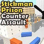 Panáčik s modrou farbou drží zbraň v 3D prostredí s kontajnermi a budovami
