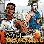 Traja basketbalisti v športovom oblečení stojaci na vonkajšom ihrisku s loptami