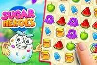 Sugar Heroes vás vítajú v novej úžasnej match 3 puzzle!