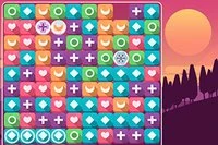 Zbav sa skupín 3 alebo viac blokov v oddychovej hre Sunset Valley