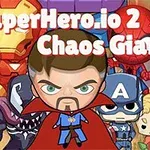 Štylizovaní superhrdinovia v karikatúrnom štýle s farebným pozadím a textom