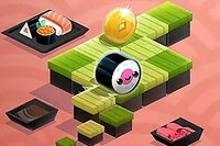 Hraj jednu z mnohých chutných sushi roliek a pokús sa dostať čo najďalej