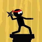 Čierny stickman v červenej čelenke drží hviezdicu na podstavci pred žltým pozadím