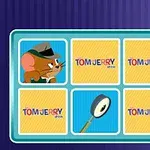 The Tom and Jerry Show: Memory Mischief Animovaná myš v kabáte a klobúku v okne vedľa štyroch okien s nápisom Tom Jerry show a jedným oknom so zväčšovacím sklom