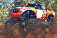 Tu je akčná hra s monster-truck kaskadérskymi kúskami s 3D modelmi.