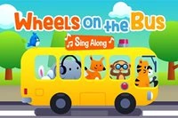 Kolesá na autobuse sa točia dokola v tejto detskej hre.