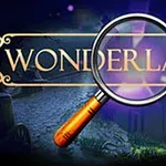 Lupa umiestnená na text Wonderland Chapter 11 s tmavým pozadím