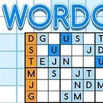 Mriežka s písmenami v štýle Sudoku so slovom WORDOKU na vrchu