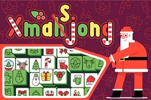 Ilustrácia s vianočnými motívmi vrátane Santa Clausa, ozdôb a vianočných symbolov na kockách