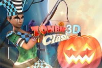 Zombie Clash 3D je 3D strelecká hra s halloweenskou tematikou