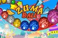 Zuma a pinball, spoj 3 gule rovnakej farby v rade