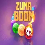 Farebné gule a bomba s nápisom na fialovom pozadí